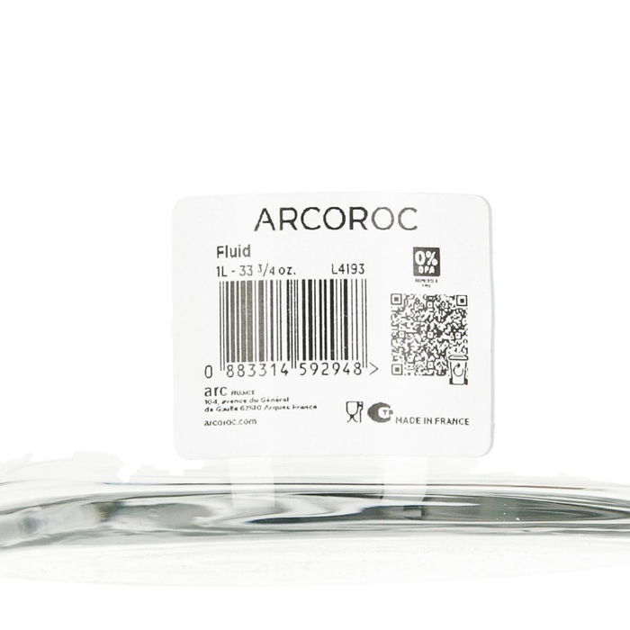 Botella Vidrio con Tapón Fluid Arcoroc 1 L