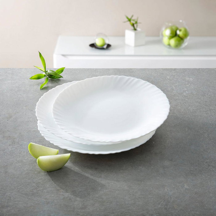 Plato Llano Opal Feston Luminarc 25 cm Plato Llano Opal Feston Luminarc 25 cm