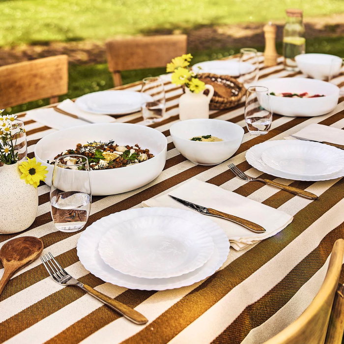 Plato Llano Opal Feston Luminarc 25 cm Plato Llano Opal Feston Luminarc 25 cm