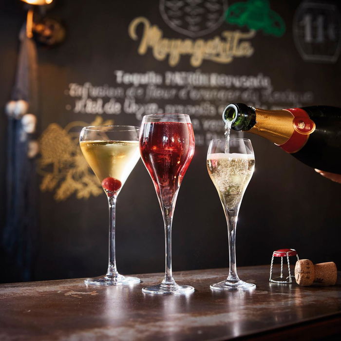 Caja 6 Copas Flauta Vidrio Brio Arcoroc 16 cL