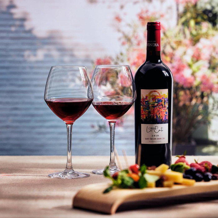 Caja 6 Copas Vino Krysta Cabernet Vinos Jov Chef & Sommelier 58 cL