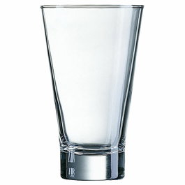 Arcoroc Juego de 12 Vasos Altos Shetland de Vidrio Transparente
