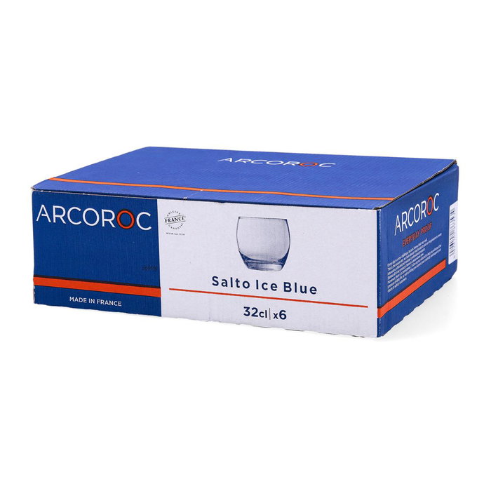 Arcoroc Salto Ice Blue Caja 6 Vasos Bajos de Vidrio 32 cL Arcoroc Salto Ice Blue Caja 6 Vasos Bajos de Vidrio 32 cL