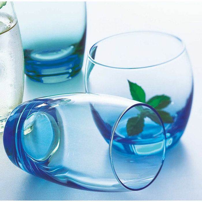 Arcoroc Salto Ice Blue Caja 6 Vasos Bajos de Vidrio 32 cL Arcoroc Salto Ice Blue Caja 6 Vasos Bajos de Vidrio 32 cL