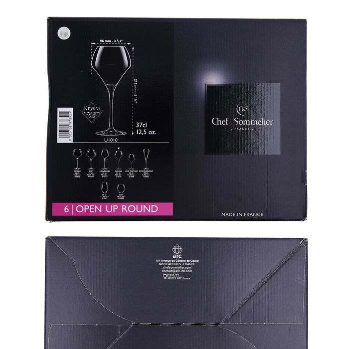 Caja 6 Copas Vino Krysta Open Up Chef & Sommelier 37 cL