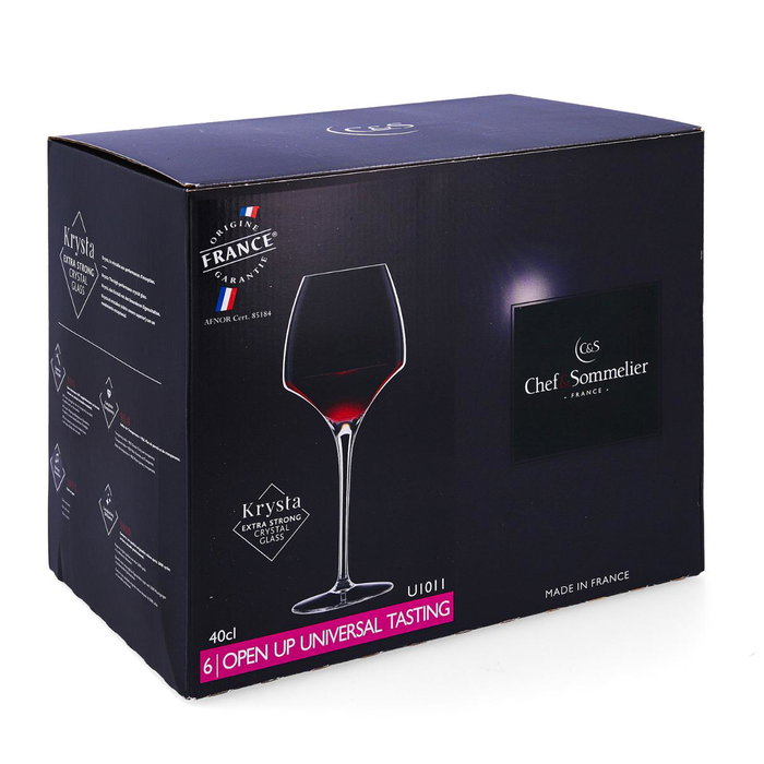 Caja 6 Copas Vino Krysta Open Up Chef & Sommelier 40 cL