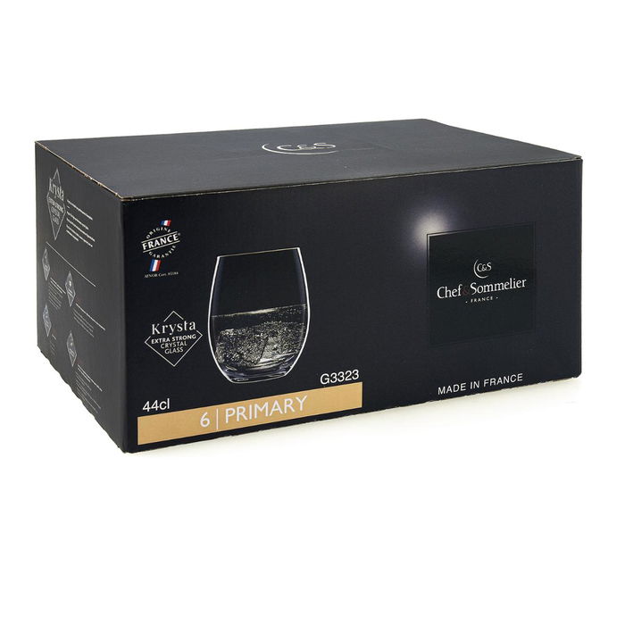 Caja 6 Vasos Altos Krysta Primary Chef & Sommelier 44 cL