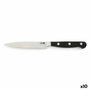 Quid Professional Cuchillo Verdulero Inox Chef Black 12 cm (10 Unidades) Black Edition