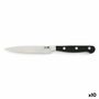 Quid Professional Cuchillo Multiusos Inox Chef Black 12 cm (10 Unidades) de Acero Inoxidable