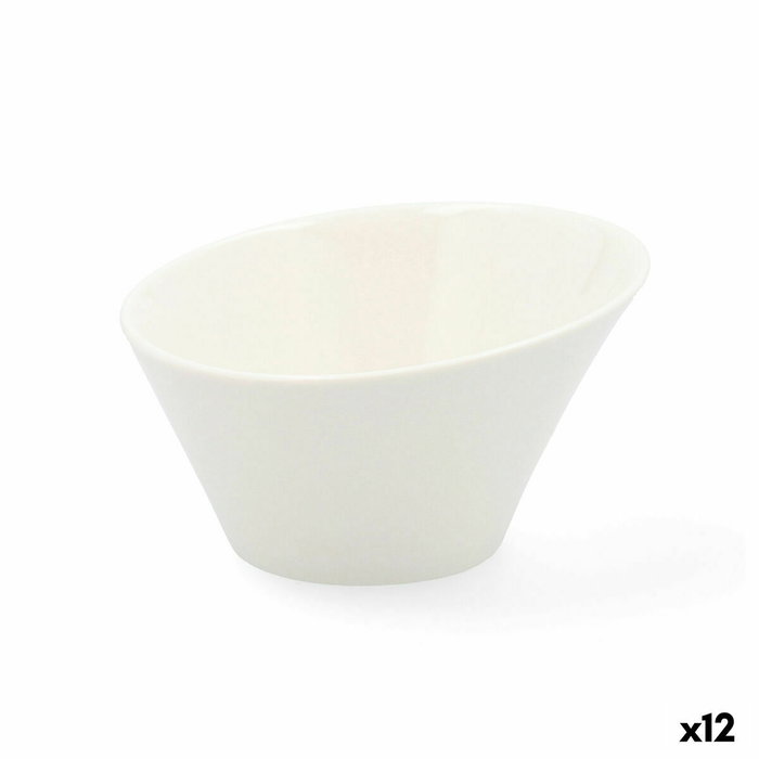 Quid Mini Bol Porcelana Select Blanco 12,5 cm (12 Unidades)