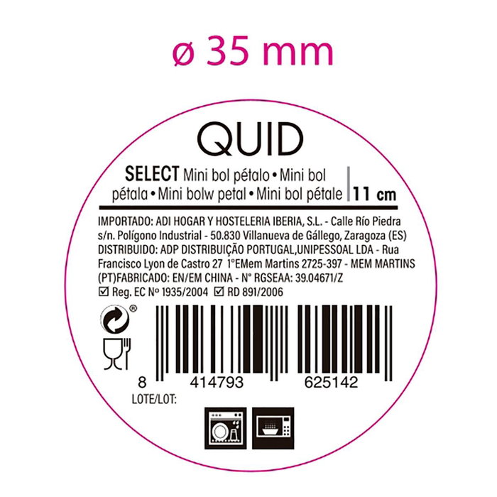 Mini Bol Porcelana Select Quid 11 cm (6 Unidades) Mini Bol Porcelana Select Quid 11 cm (6 Unidades)