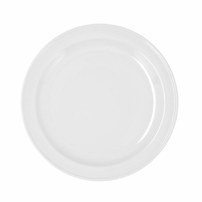 Bidasoa Plato Llano Glacial Ala Estrch 26 cm (4 Unidades) Blanco