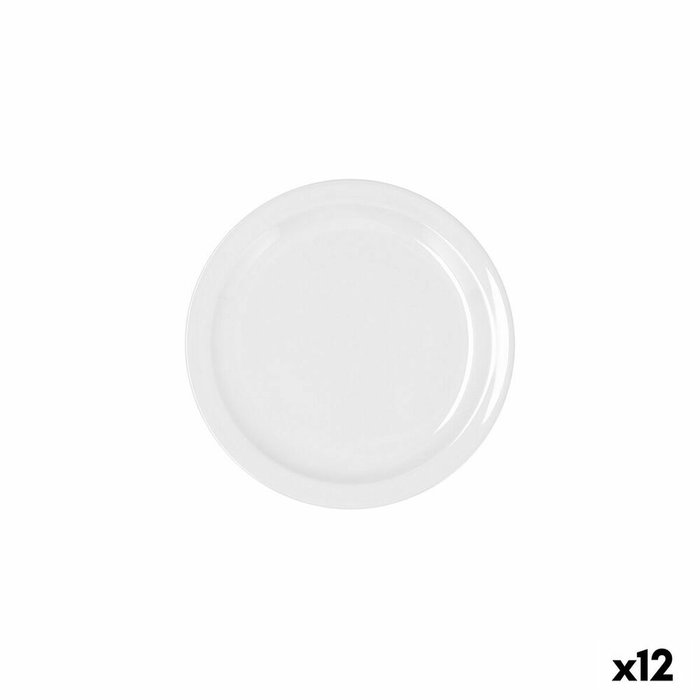 Bidasoa Plato Pan Porcelana Glacial Ala Estrch Blanco 16 cm (12 Unidades) SKU: S2704542
