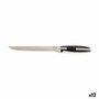Quid Cuchillo Jamón Acero Inoxidable Habitat 25 cm (12 Unidades) de color Negro