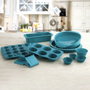 Quid Molde Repostería Silicona Ozon 27,5x12 cm (6 Unidades) - Azul