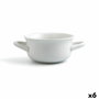 Quid Bol Cerámico B&W Blanco 14x8 cm - 60 cL (6 Unidades) extra