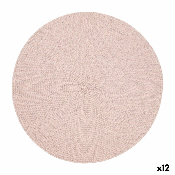 Quid Mantel Individual Vita Peoni Rosa 38 cm (12 Unidades)