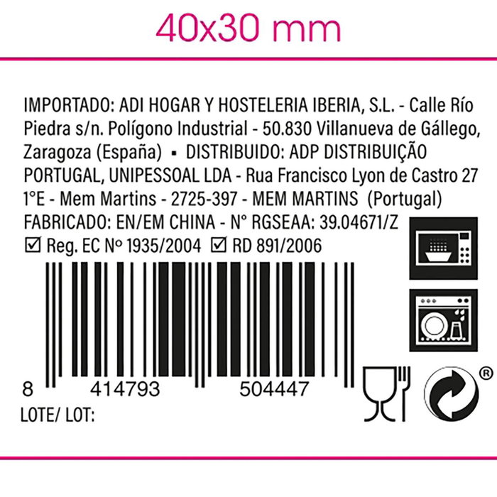 Tapa Ración Porcelana Gastro Fun Quid 20,5x11x3,5 cm (12 Unidades)