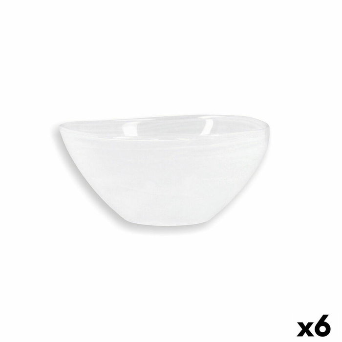 Quid Bol Vidrio Boreal 14 cm (6 Unidades) Blanco