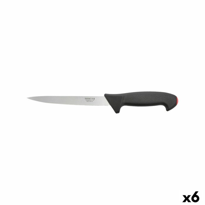 Sabatier Cuchillo de Filete Pro Tech 17 cm (6 Unidades) de Acero Mov