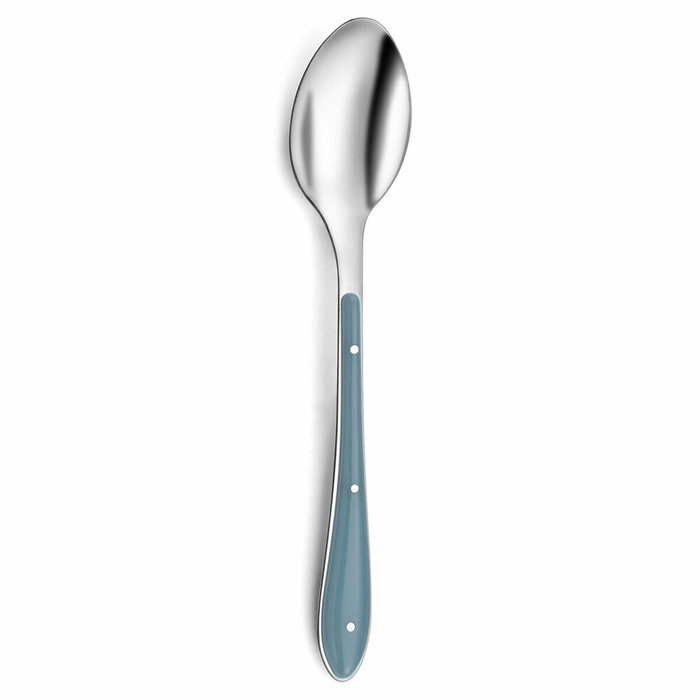 Amefa Cuchara de Mesa Bistro Azul 21,7 cm (6 Unidades) de Acero Inox
