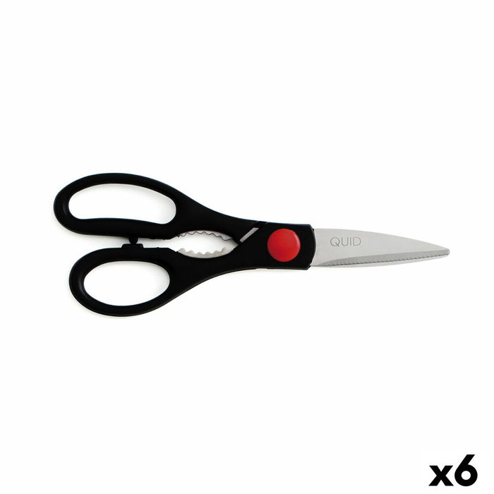 Quid Tijeras Cascanueces Kitchen Chef 21,5 cm (6 Unidades) Black