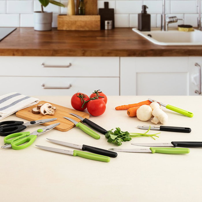 Tijeras Cocina Veggy Quid 21 cm (12 Unidades)