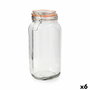 Quid Tarro Hermético Vidrio New Canette 2 L (6 Unidades)