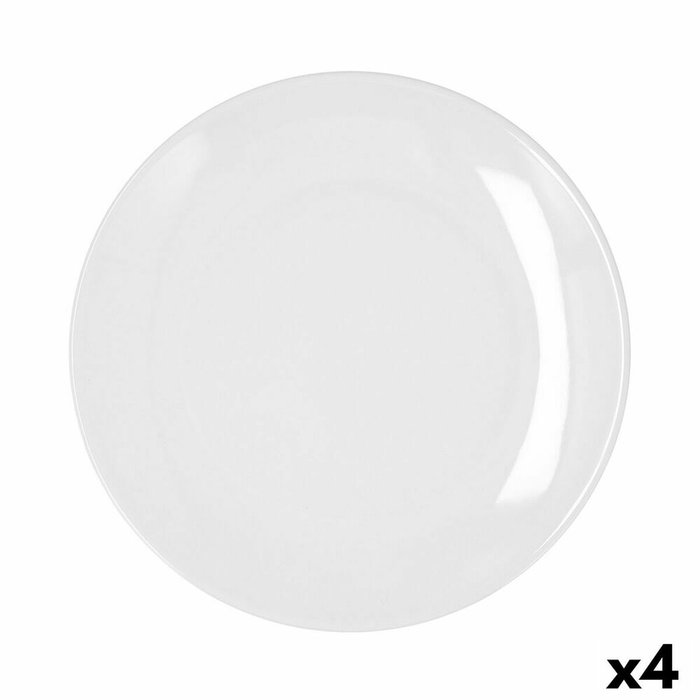 Bidasoa Plato Llano Glacial Coupe 27 cm (4 Unidades) Blanco