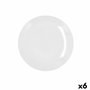 Bidasoa Plato Llano Glacial Coupe 21 cm (6 Unidades) Blanco