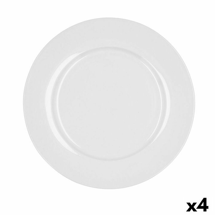 Bidasoa Plato Llano Glacial Ala Ancha 27 cm (4 Unidades) màu Blanco