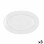 Bidasoa Fuente Oval Porcelana Glacial Blanco 32 x 22 cm (3 Unidades)