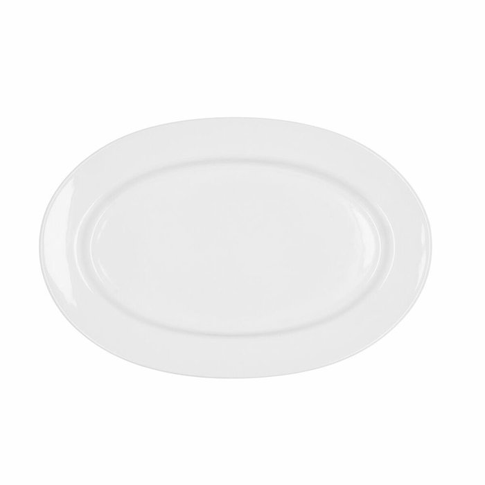 Bidasoa Fuente Oval Porcelana Glacial Blanco 32 x 22 cm (3 Unidades)
