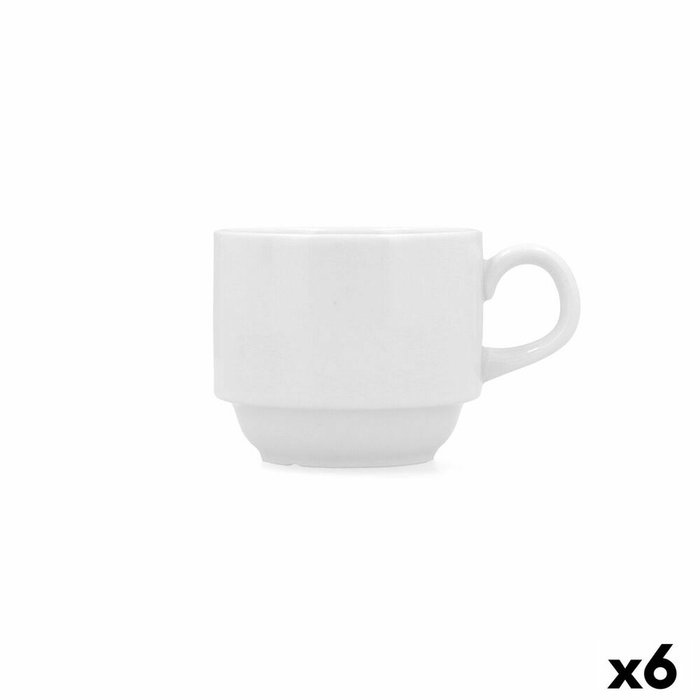 Bidasoa Taza Porcelana Glacial Blanco 18 cL (6 Unidades) inevitablemente resalta su diseño profesional.
