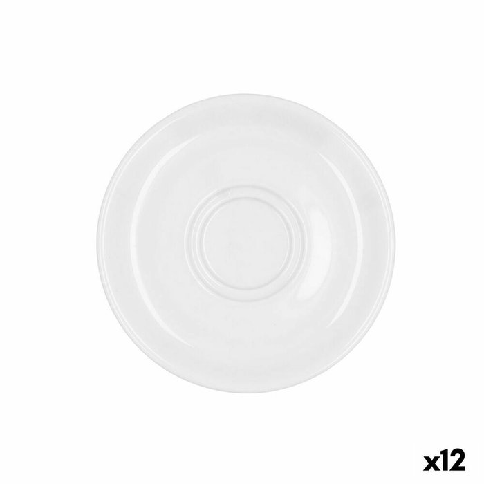 Bidasoa Platillo Porcelana Glacial 10-18 cL (12 Unidades) de Color Blanco