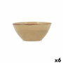 Bidasoa Bol Cerámico Ikonic Marrón (6 Unidades) 15,8x15x7 cm