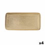 Bidasoa Fuente Rectangular Cerámica Ikonic 28x14 cm (4 Unidades) en Marrón