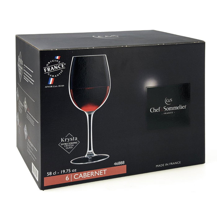 Chef & Sommelier Caja 6 Copas Tulip Vino Krysta Cabernet Tulip 58 cL Chef & Sommelier Caja 6 Copas Tulip Vino Krysta Cabernet Tulip 58 cL