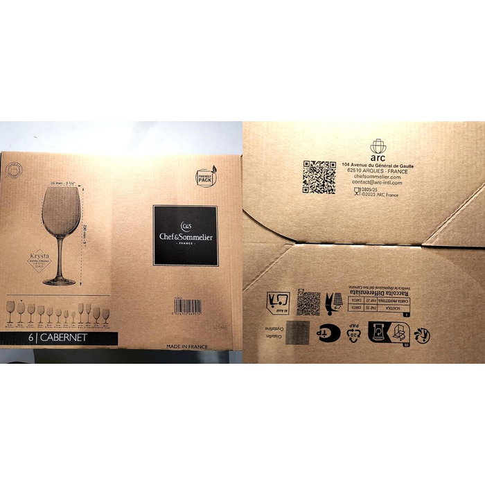 Chef & Sommelier Caja 6 Copas Tulip Vino Krysta Cabernet Tulip 58 cL Chef & Sommelier Caja 6 Copas Tulip Vino Krysta Cabernet Tulip 58 cL