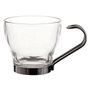 Quid Set de 3 Tazas Vidrio Supreme 11 cL con Asas de Acero
