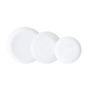 Vajilla Opal Pampille Blanco Luminarc 18 Piezas - 6 Personas