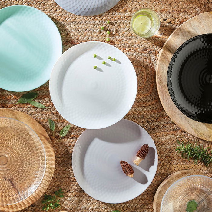 Vajilla Opal Pampille Blanco Luminarc 18 Piezas - 6 Personas