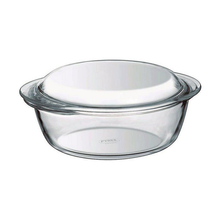 Pyrex Cacerola Essentials de Vidrio Borosilicato con Tapa, 2,1 L, 24x20 cm