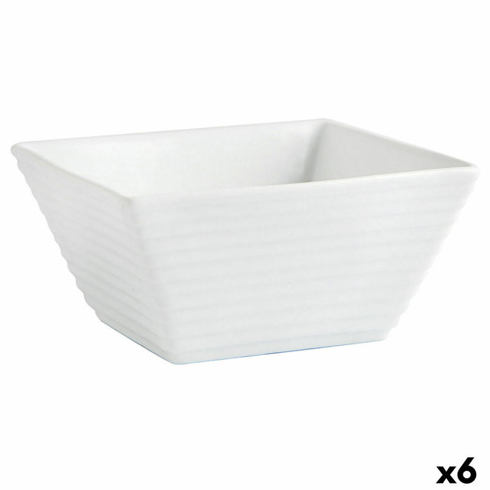 Quid Bol Porcelana Gastro Fresh Blanco (6 Unidades) 13,5x7 cm