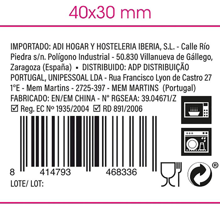 Tapa Ensaladilla Porcelana Gastro Fun Quid 14x11 cm (12 Unidades)