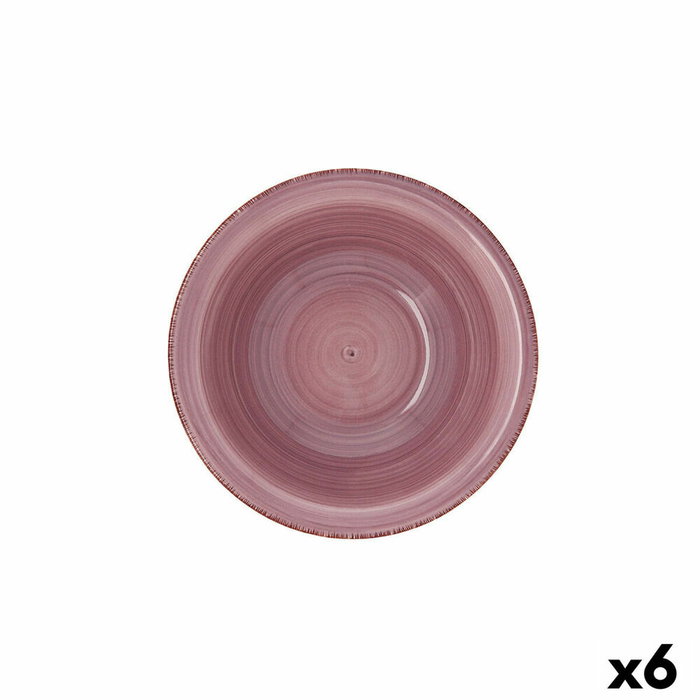 Quid Bol Cerámico Vita Peoni Rosa 18 cm (6 Unidades) inevitable