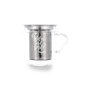 Quid Taza Vidrio Serenia con Filtro Inox y Tapa 35 cL