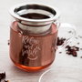 Quid Taza Vidrio Serenia con Filtro Inox y Tapa 35 cL