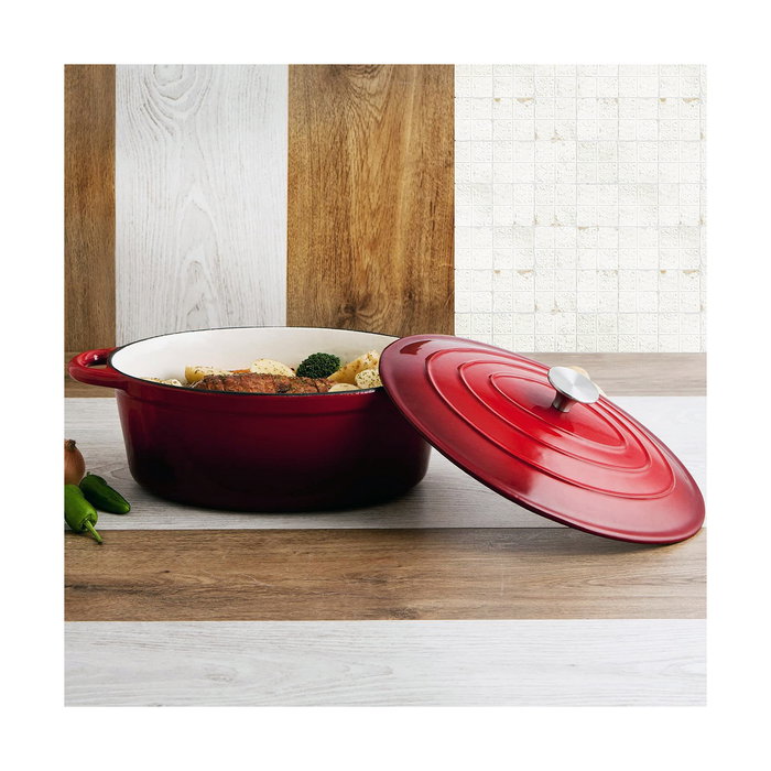 Bidasoa Cocotte Hierro Fundido Esmaltado Fierro Rojo 4,3 L Bidasoa Cocotte Hierro Fundido Esmaltado Fierro Rojo 4,3 L