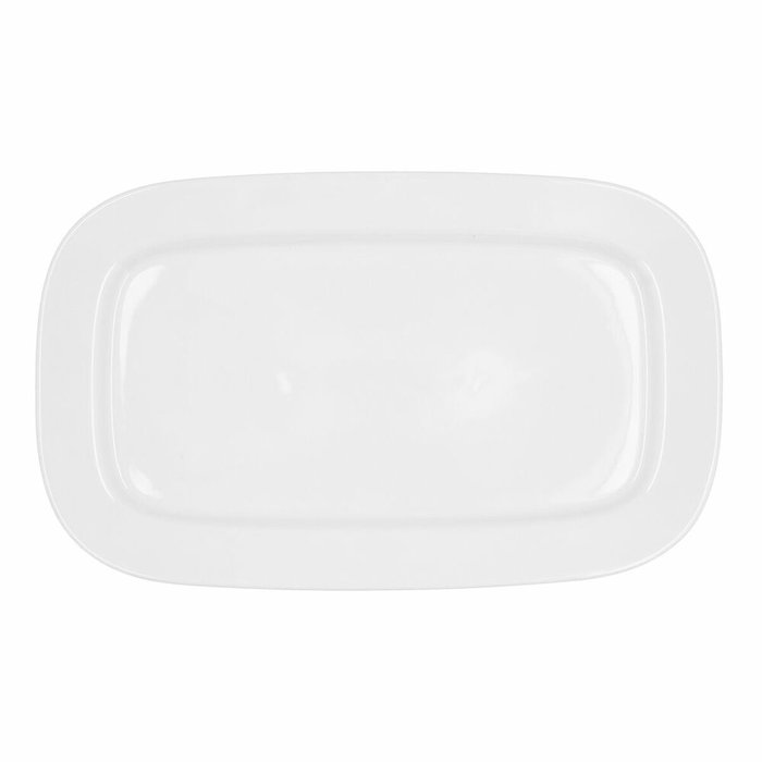 Bidasoa Fuente Rectangular Glacial Blanco 36 x 21 cm (3 Unidades)